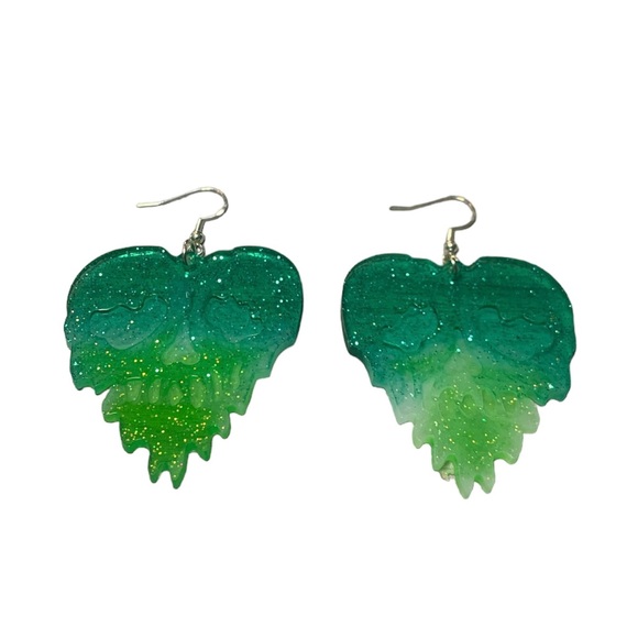 Resin hypoallergenic resin earrings - Picture 4 of 7